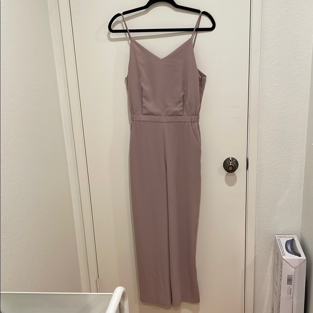 Uniqlo Mauve Spaghetti Strap Jumpsuit